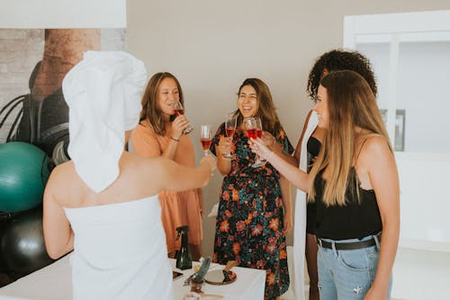 Women Having a Toast