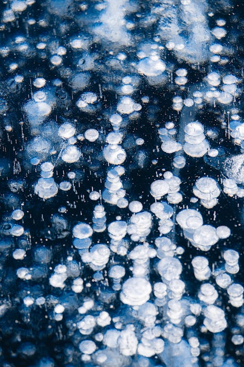 Droplets of Snow in Close-up Photography