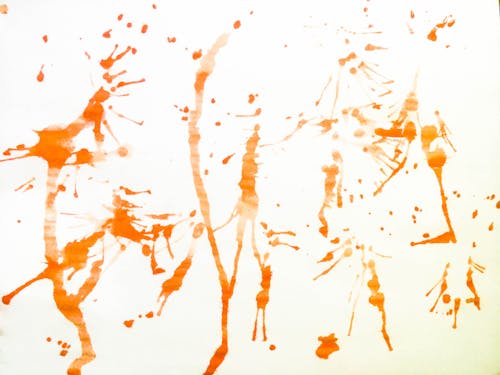 Free White and Orange Abstract Painting Stock Photo