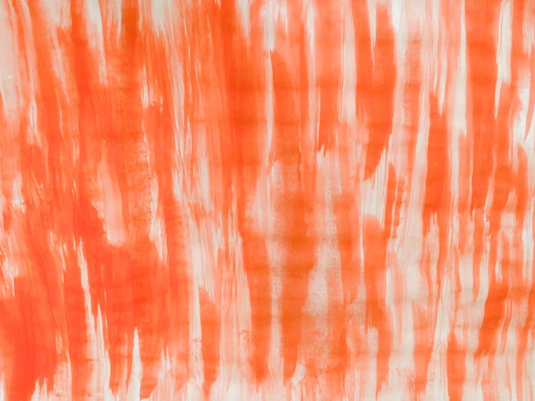 Orange And White Abstract Painting 