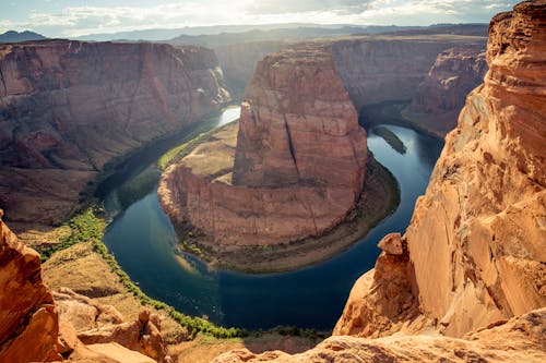 Fotobanka s bezplatnými fotkami na tému arizona krajina, Horseshoe Bend, kaňony