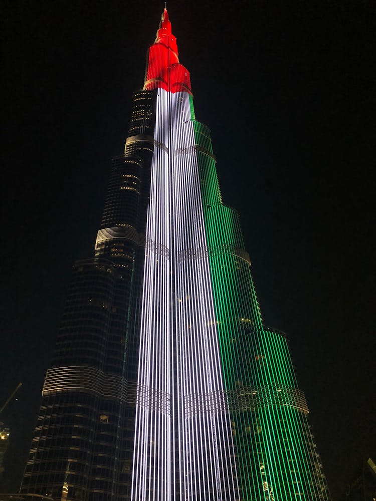 The Burj Khalifa At Night 