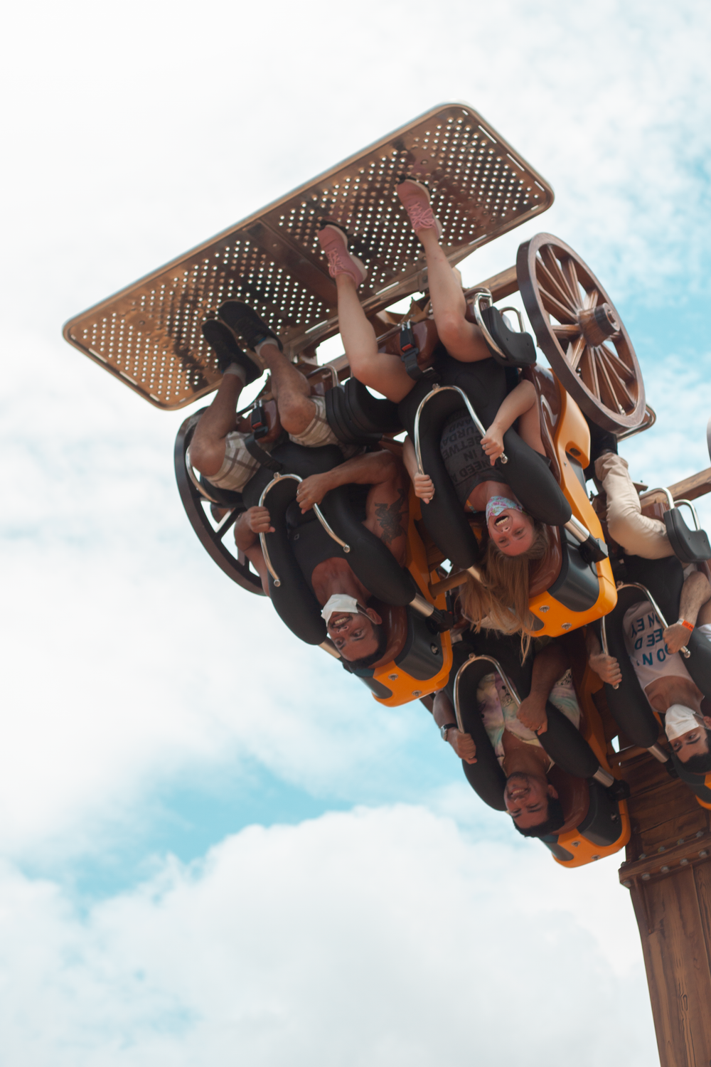 Someone On Ride People Riding an Amusement Ride · Free Stock Photo