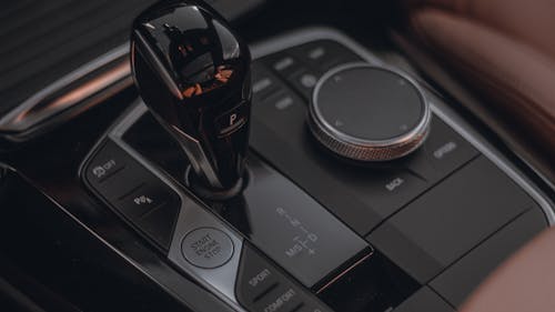 Free Black and Red Car Gear Shift Lever Stock Photo