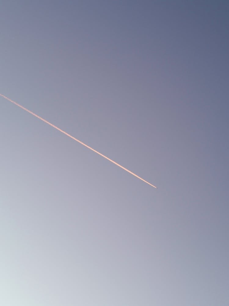 Jet Contrail In The Sky