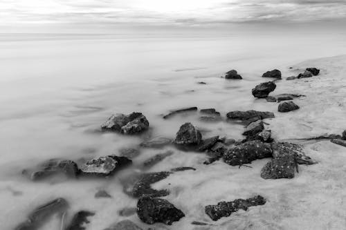 Rocks on the Beach Shore