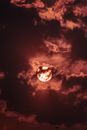 Full Moon Covered by Clouds