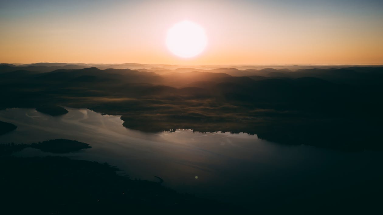 Bird's Eye View Photo Of Body Of Water