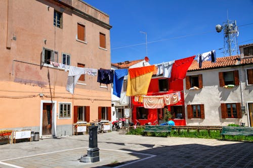 Clothes Hanging on Clotheslines