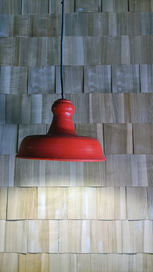 A Red Hanging Lamp