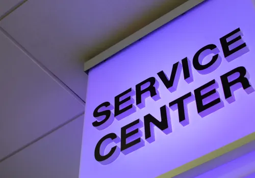 Illuminated acrylic signage