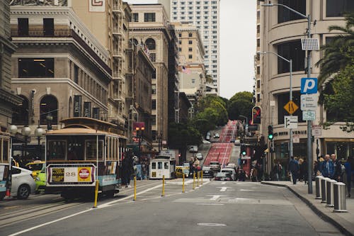 Free Road Beside Buildings Stock Photo