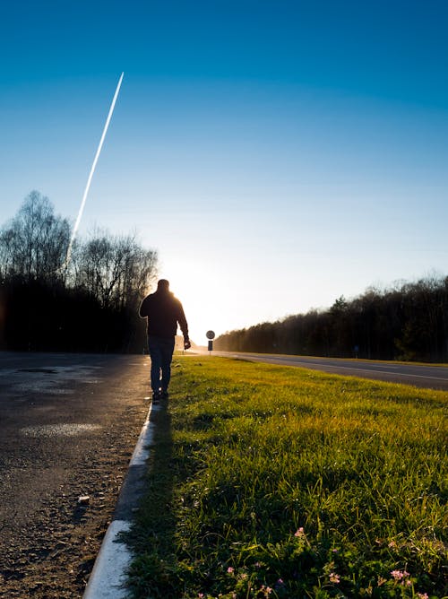 Gratis stockfoto met achteraanzicht, heldere lucht, kerel