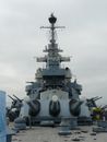 Gray and Black Warship