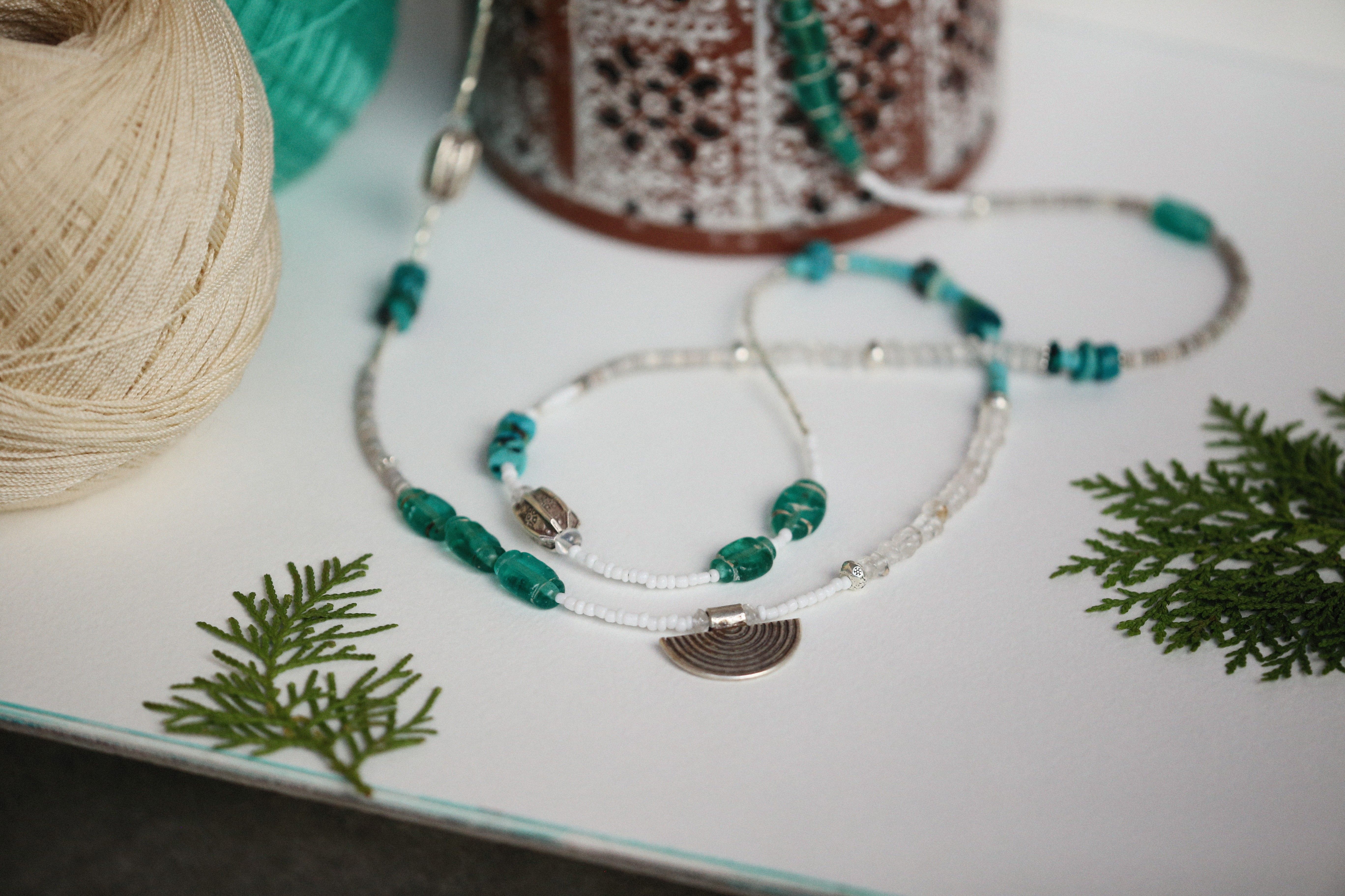 multicolor amber necklace featuring turquoise beads and a silver clasp - multicolor amber necklace