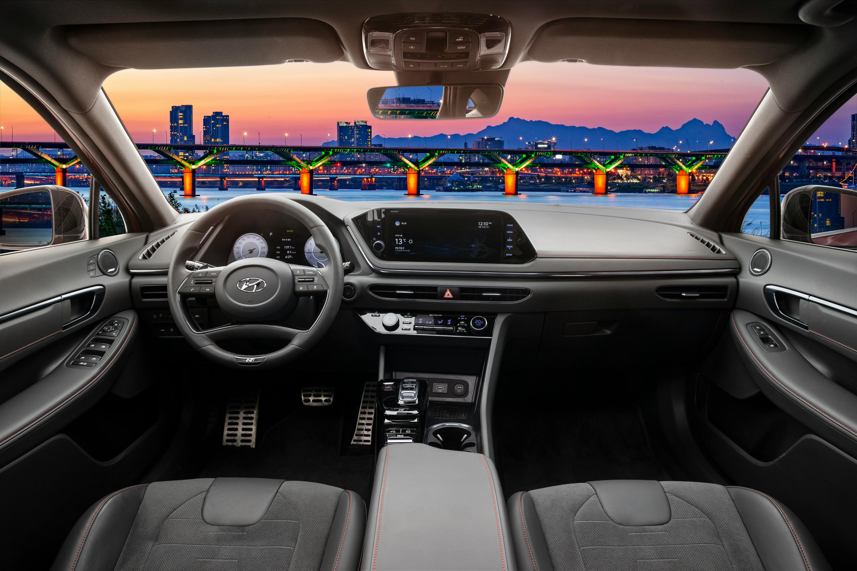 black and gray car interior