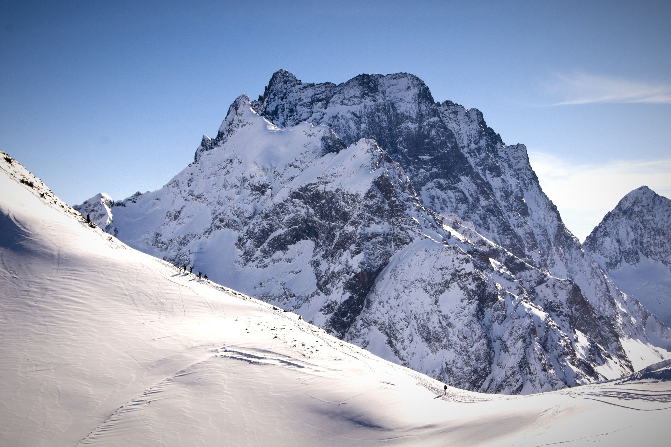 A Snow Covered Mountain Under the Blue Sky · Free Stock Photo