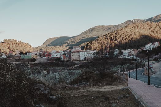 Charming village of Montanejos nestled in the scenic mountains of Spain, showcasing natural beauty.