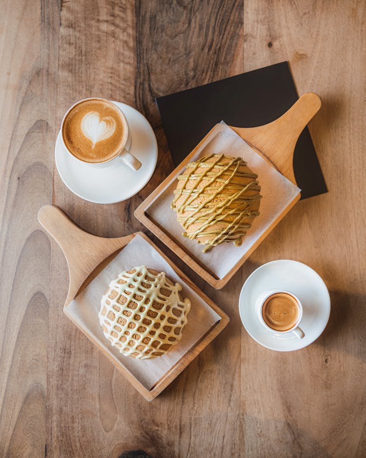 Frosting On Coffee Buns