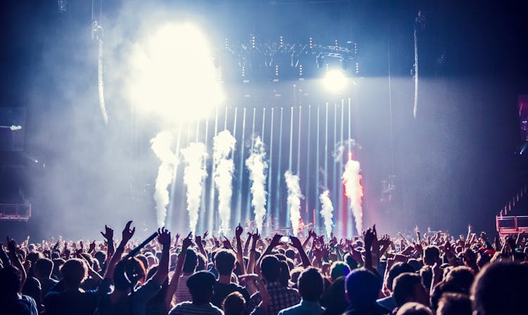 Group Of People Watching Concert