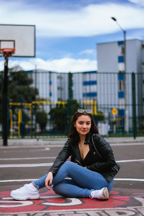 Smiling Woman On City Street