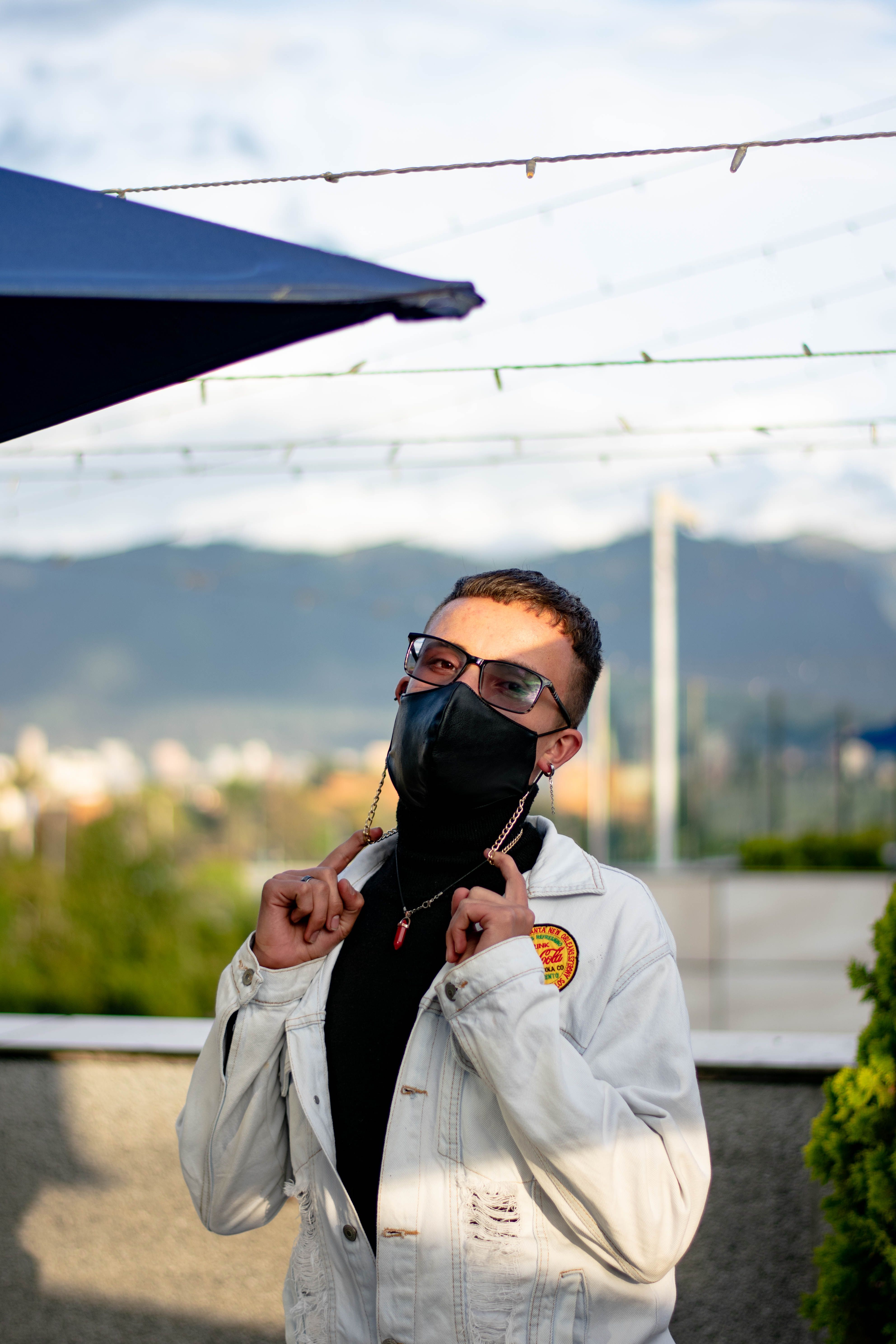 Person Wearing Black Face Mask and Sunglasses · Free Stock Photo