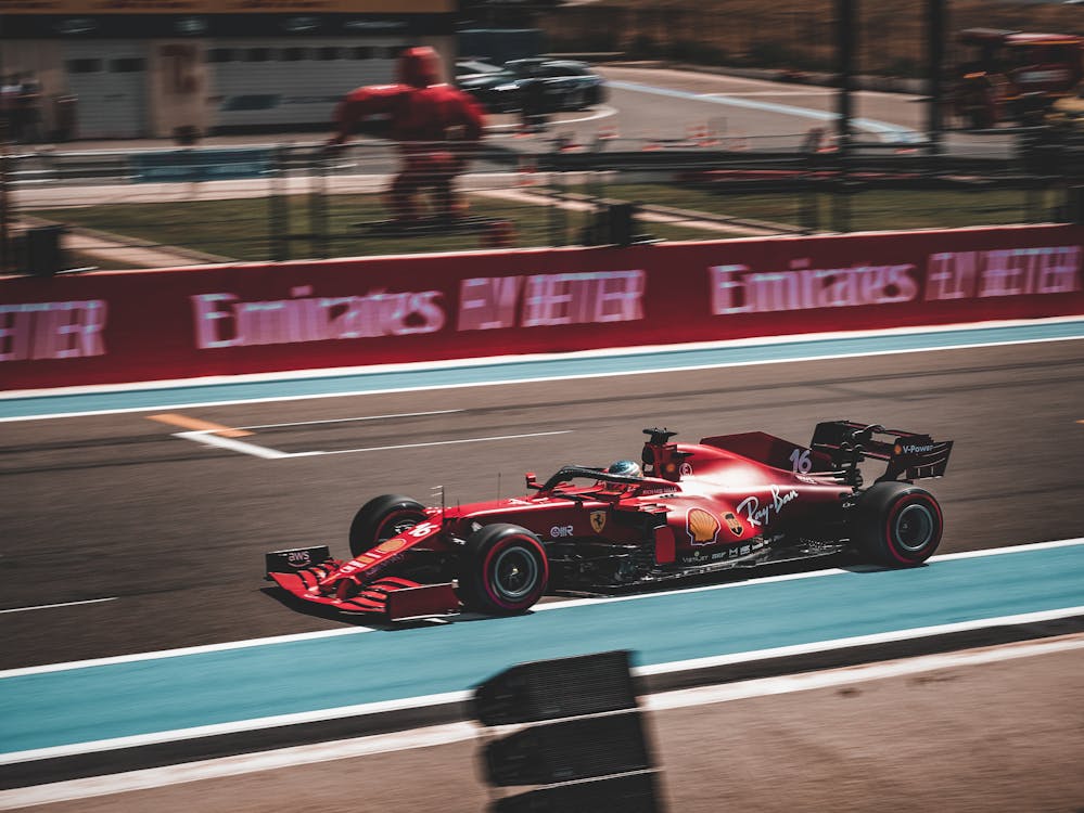 Charles Leclerc Formula 1 Ferrari Bolid in 2020 Season · Free Stock Photo