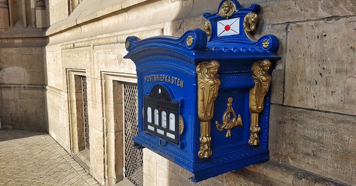 Free stock photo of blue, mail, mailbox