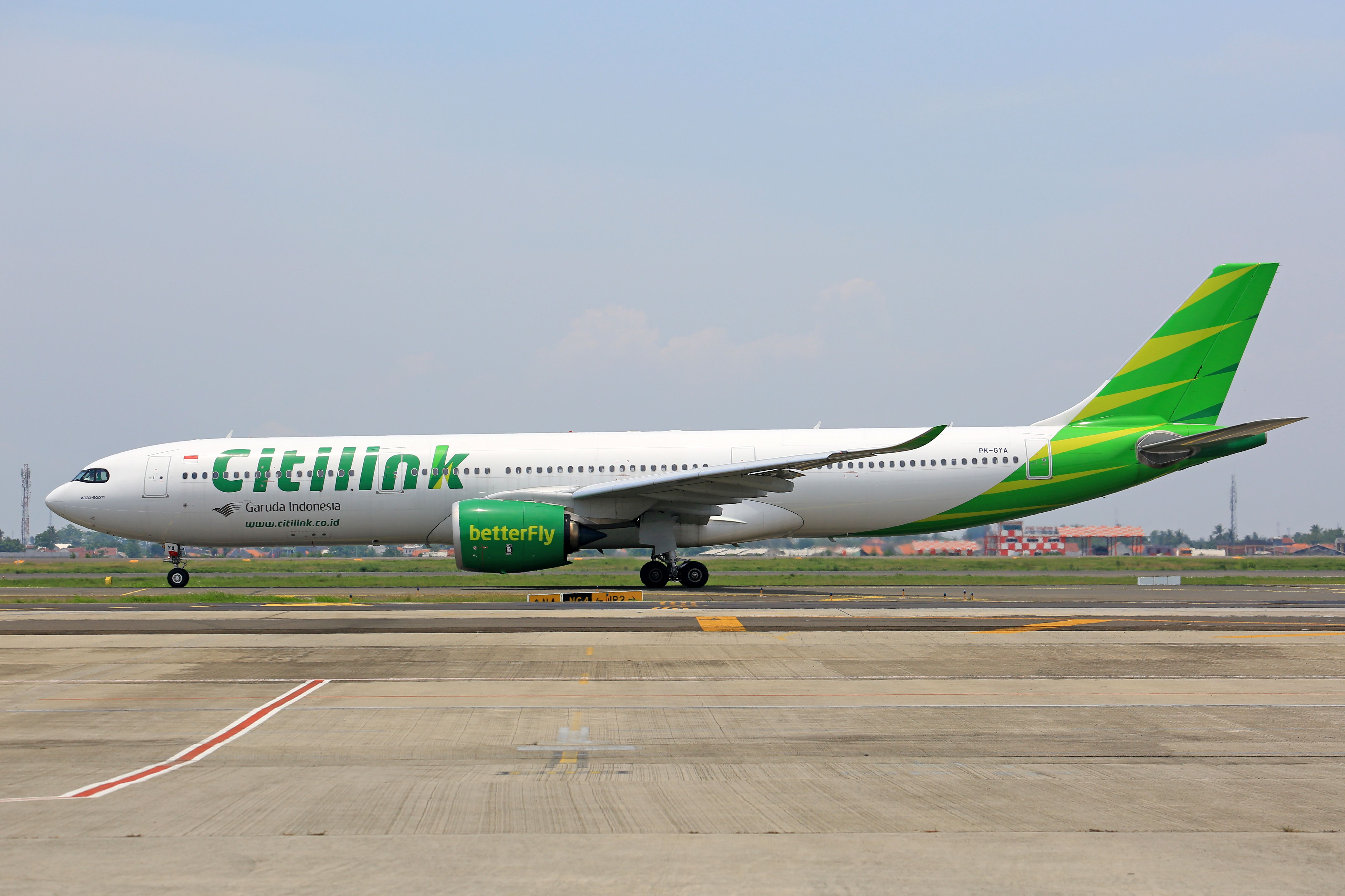 Green and White Airplane