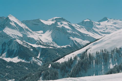 冬季, 大雪覆蓋, 山 的 免費圖庫相片