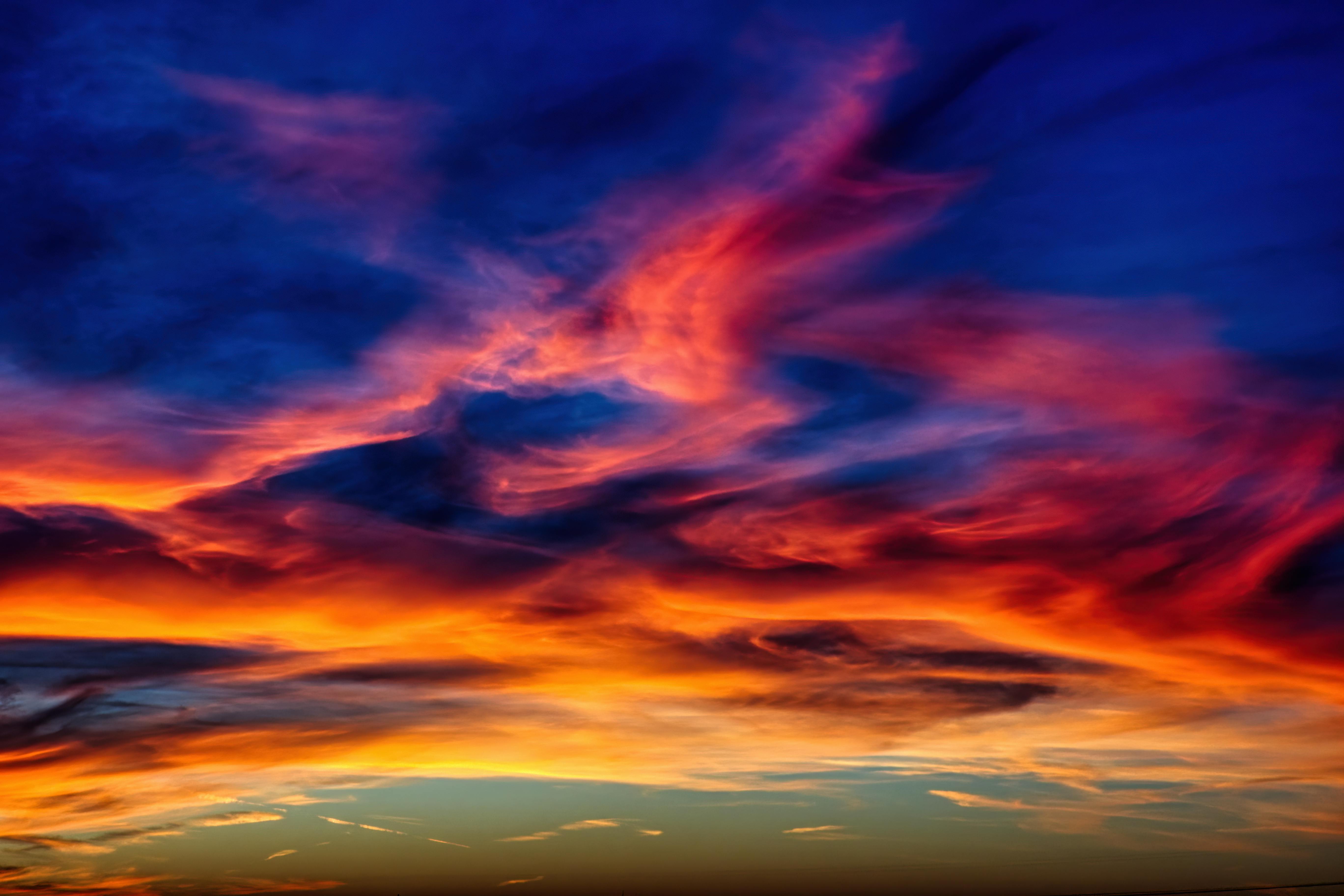 clouds in sky during sunset