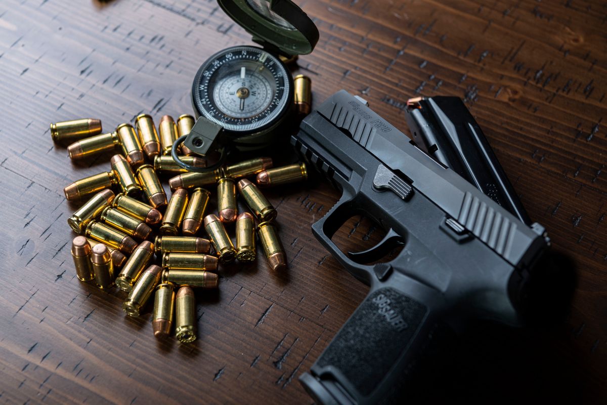 Handguns, rifles, and shotguns from Glock, SIG Sauer, Colt, HK, Smith and Wesson, Canik, and Springfield Armory.