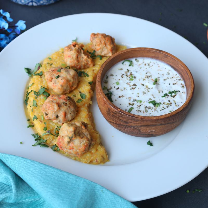 Spanish Croquetas with Yogurt Herb Sauce