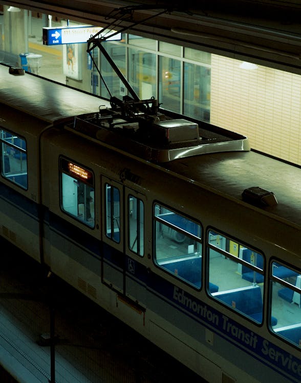 Train Parked at a Station