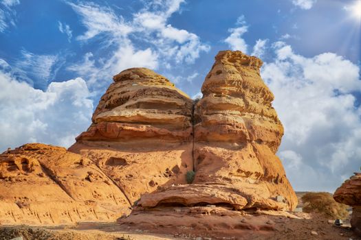 Elephant Rock at sunset — AlUla