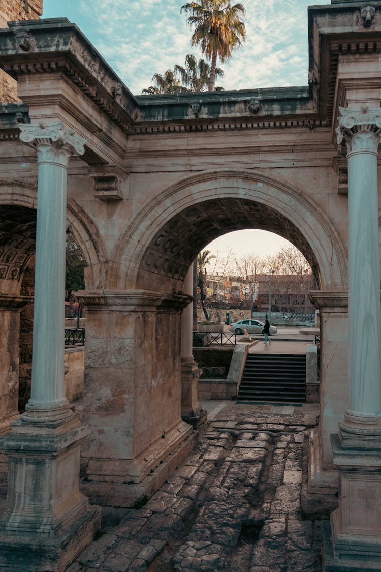 Hadrians Gate In Antalya