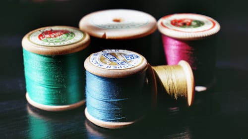 Free Five Assorted Threads Stock Photo