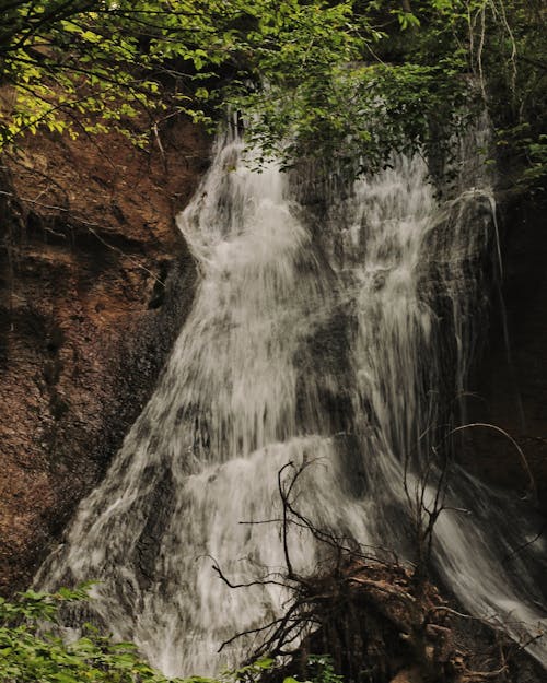 Waterfalls in Brown Rocky Mountain