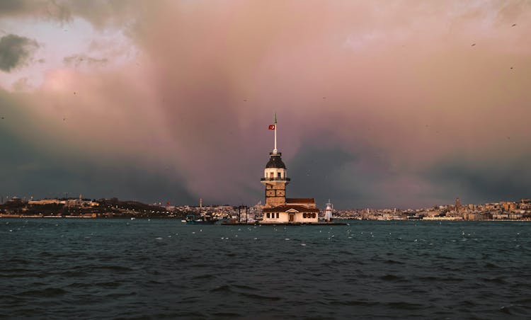 Lighthouse In Bay