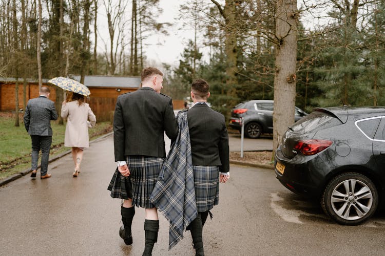 Men Wearing Kilt