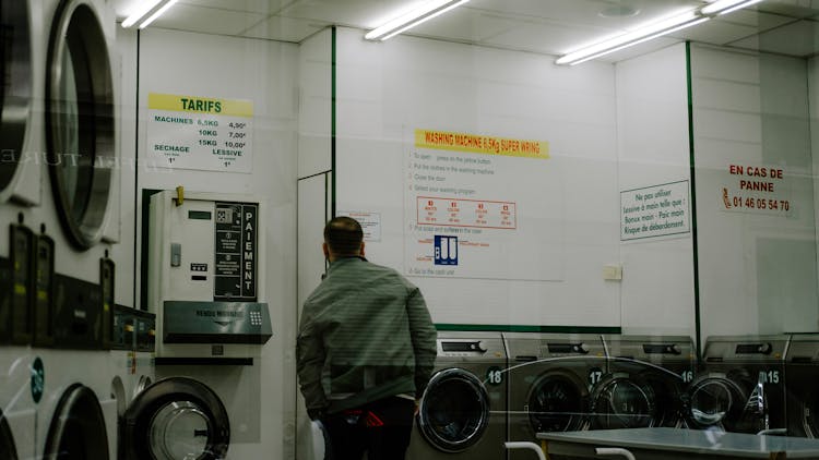 Man In A Laundromat