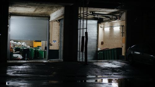 Industrial bay lit at night — Mathias Reding on Pexels