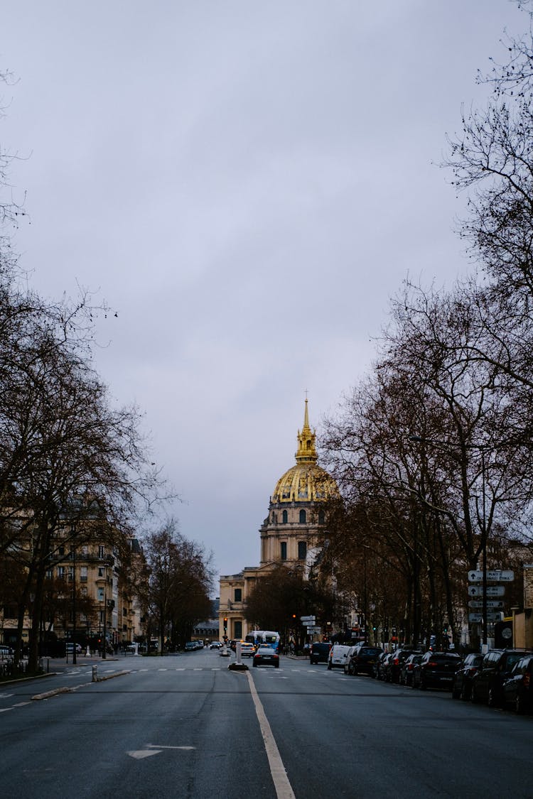 A Roadway Near The Tomb Of Napoleon Bonaparte