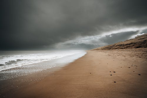 Fotobanka s bezplatnými fotkami na tému breh, oblačný, pláž