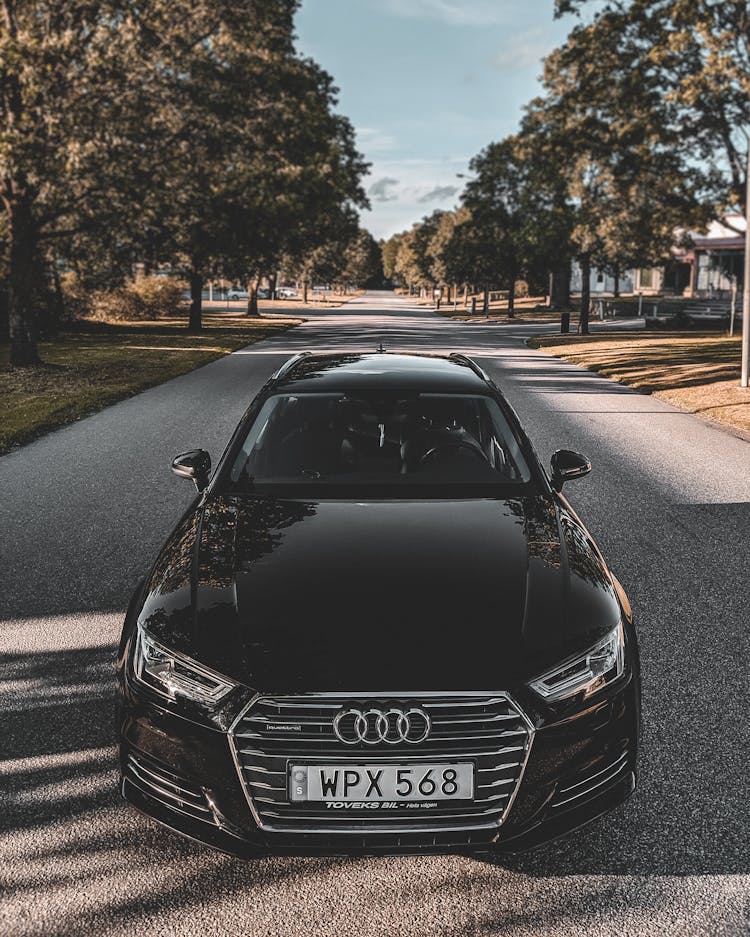 Black Audi A4 Parked In The Street