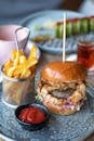 Hamburger with Additions as Main Course