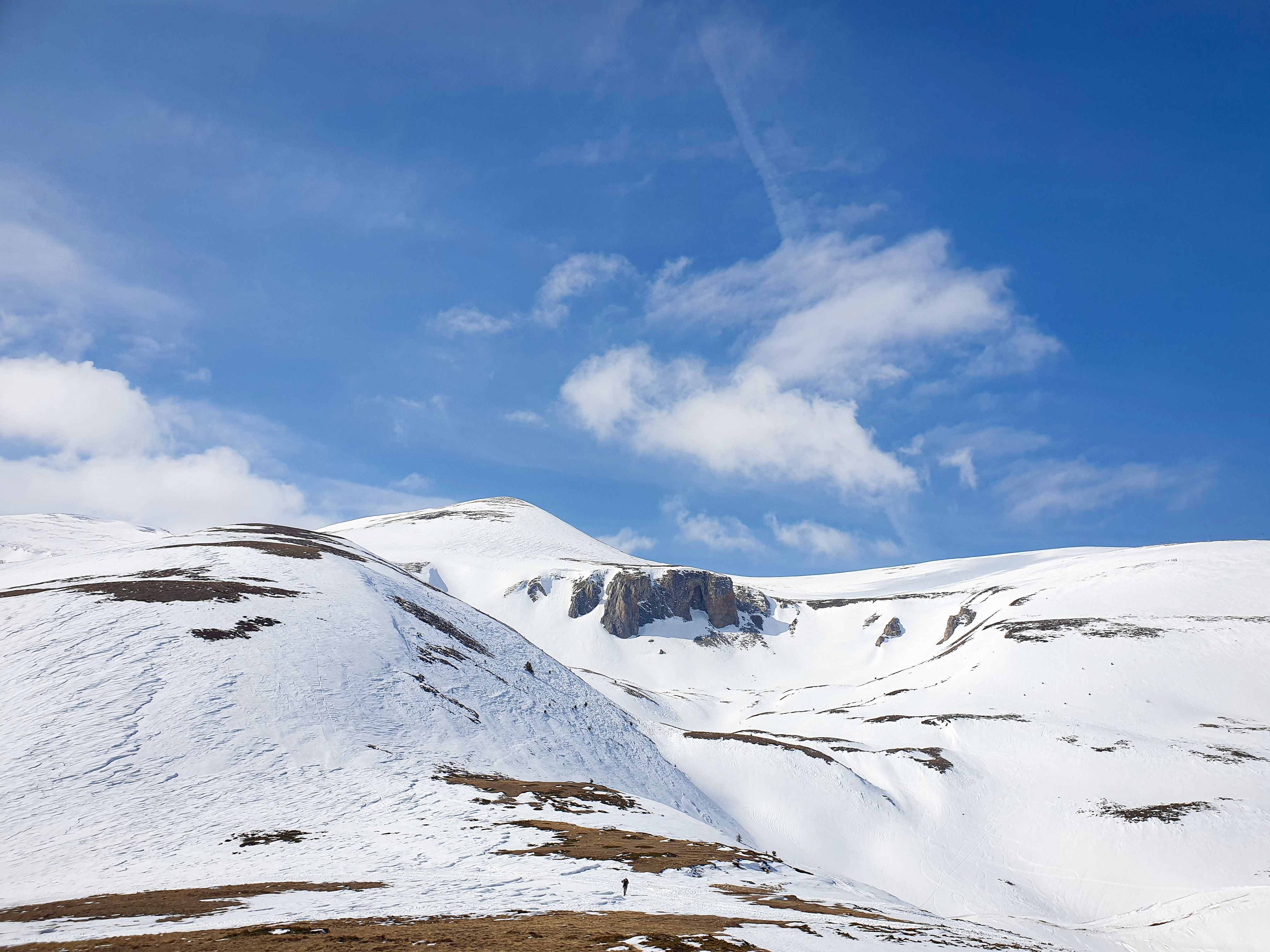 Snow Covered Mountain Under the Blue Sky · Free Stock Photo