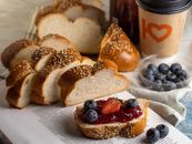 Brown Bread on White Paper Towel