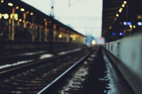 Selective Focus Photography of Train Track