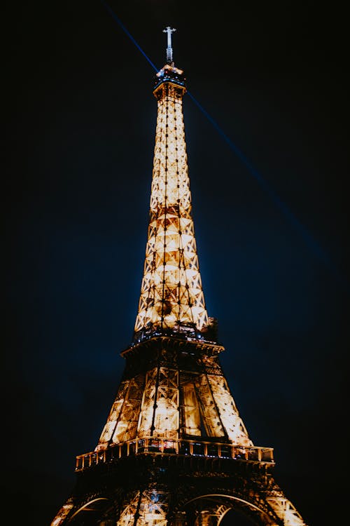 The Eiffel Tower at Night · Free Stock Photo